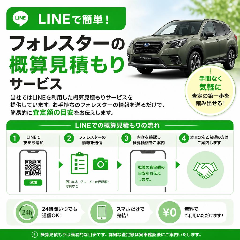 LINEで簡単！概算見積もりのご案内