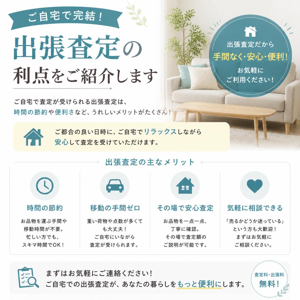 2. 無料出張査定のメリット
