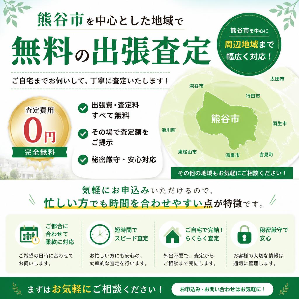 出張査定の無料サービス