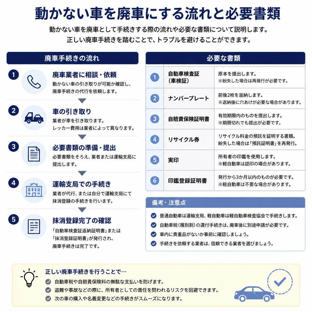 3. 廃車手続きの簡単ガイド