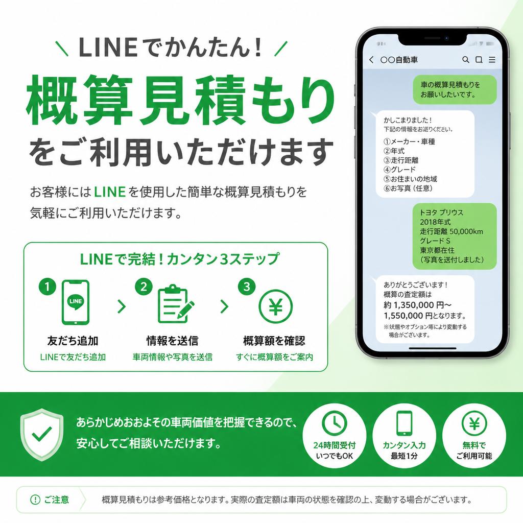 LINEを活用した事前見積もり