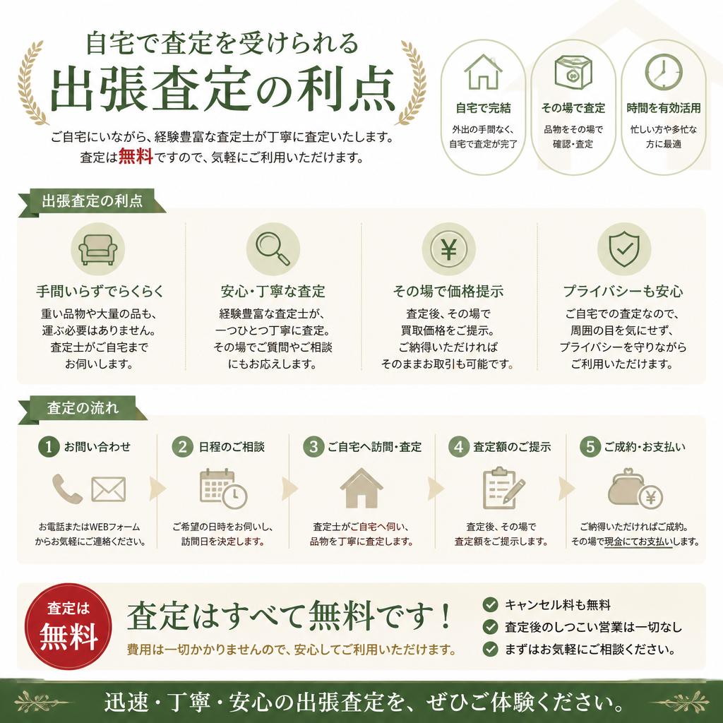 4. 出張査定で楽々！