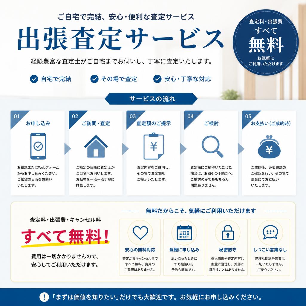 2. 出張査定サービスとは？
