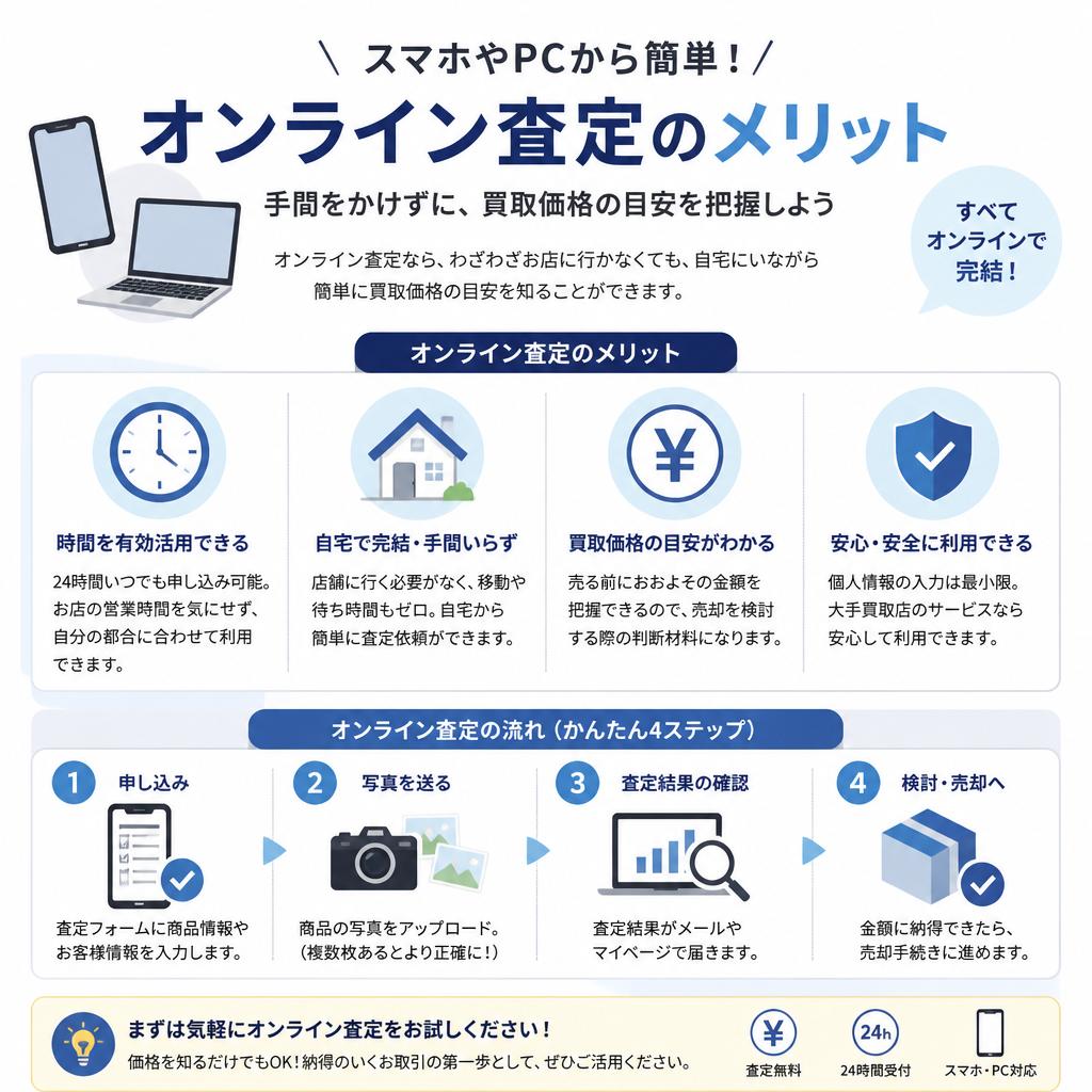 手軽なオンライン査定のメリット