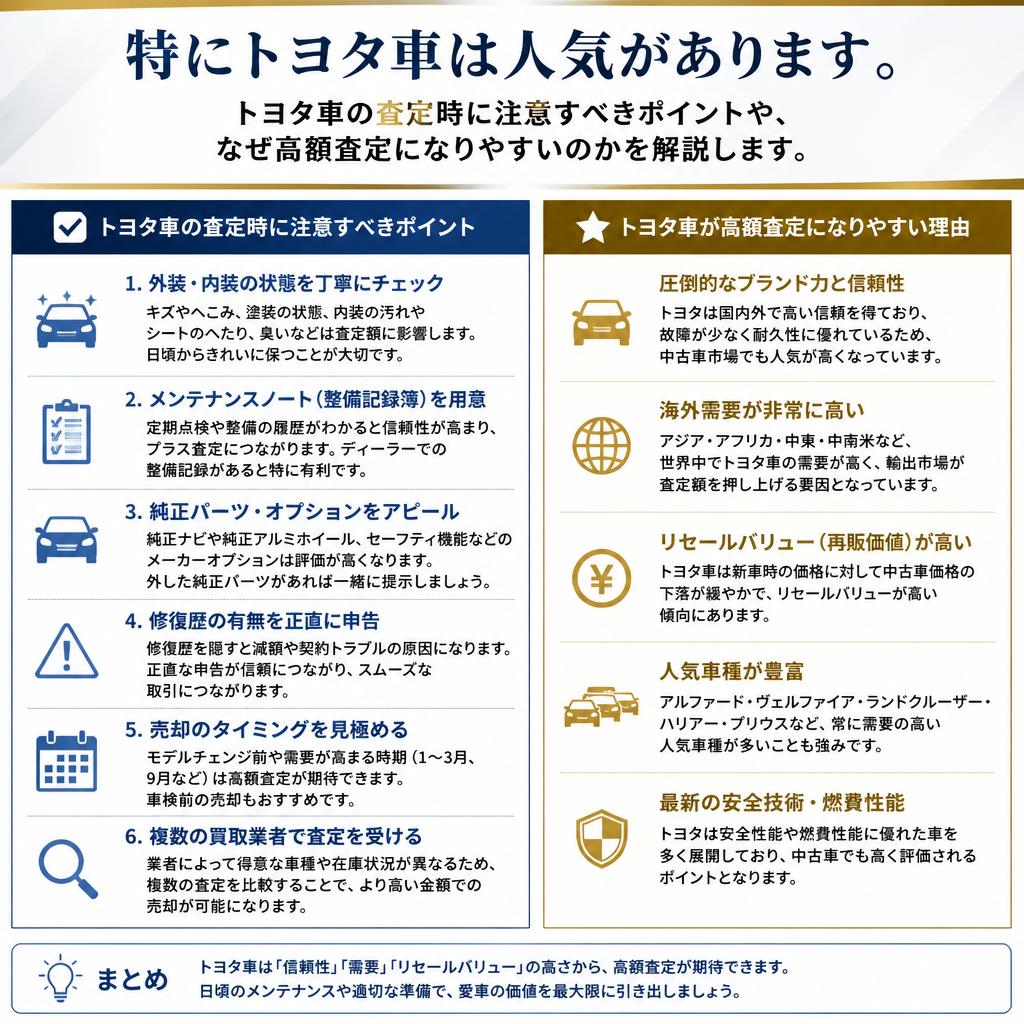3. トヨタ車の特性と査定