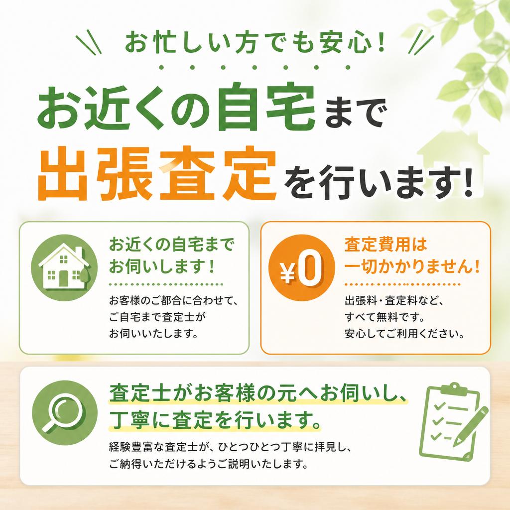あなたのための出張査定サービス