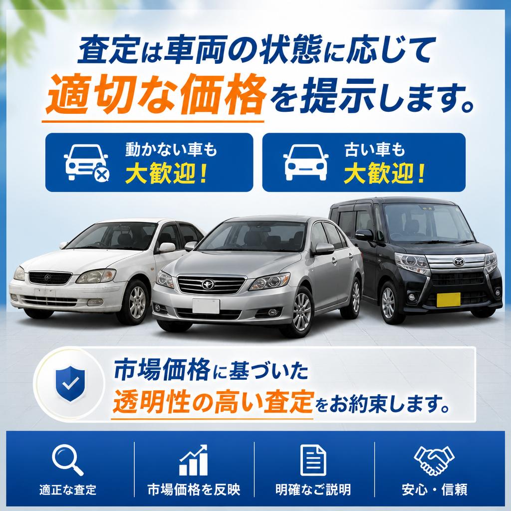 車両状態に応じた的確な査定