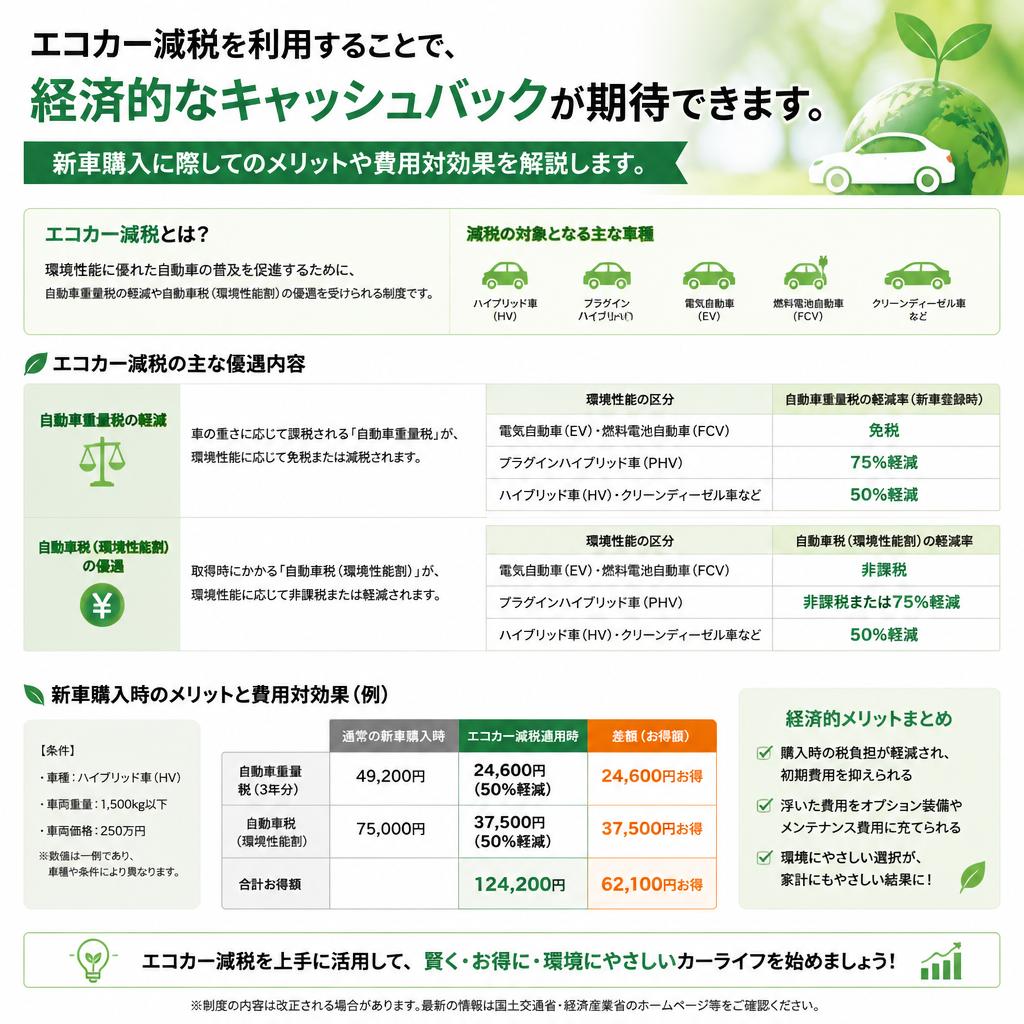 エコカー減税のメリット