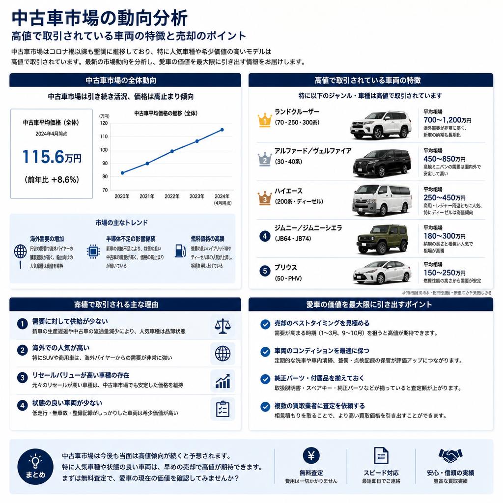中古車市場のトレンド