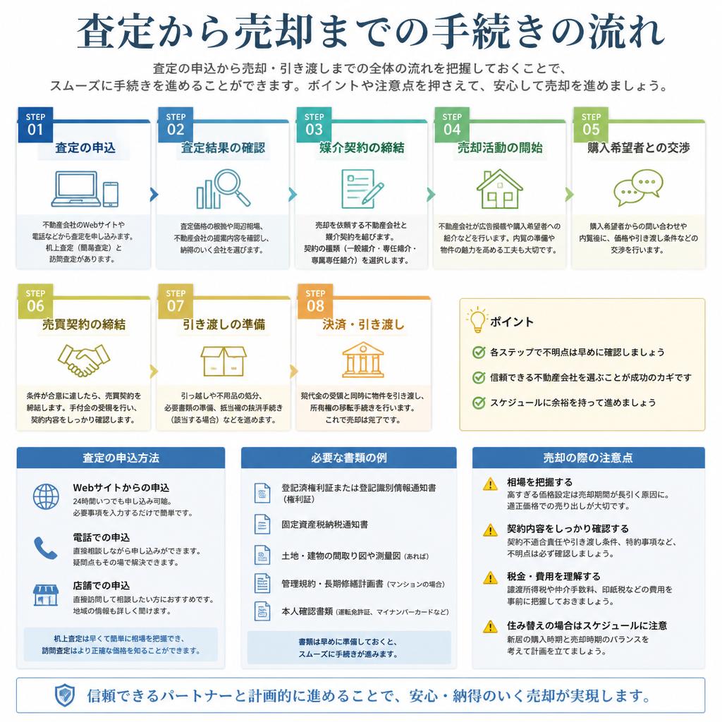 簡単な売却手続きの流れ