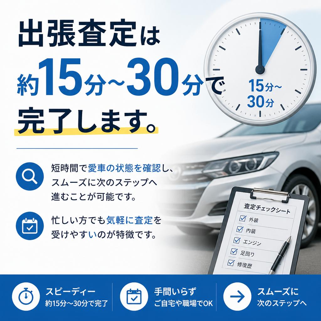 時間をかけないスピーディーな査定