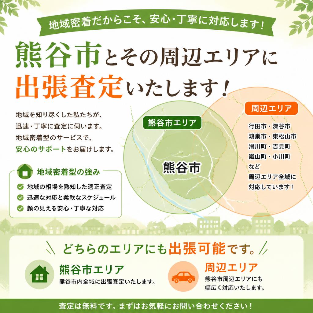 熊谷市全域対応の出張査定