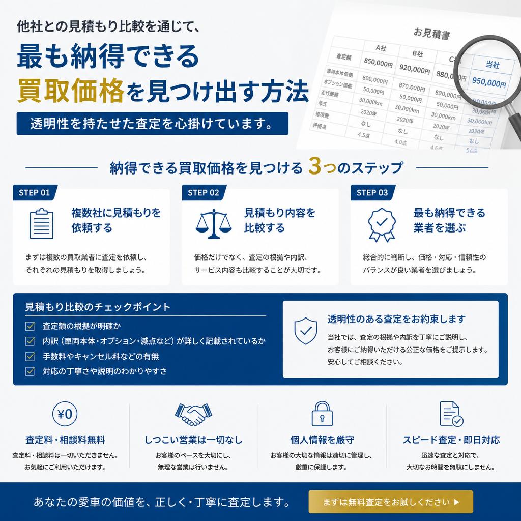 見積もり比較で得られる安心感