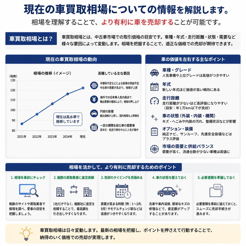 車買取相場について知っておくべきこと