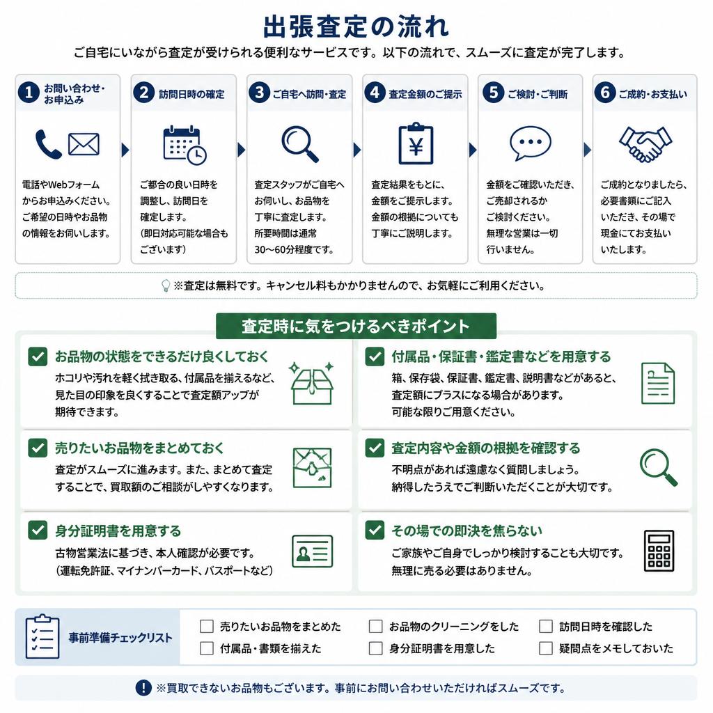 査定の流れとポイント