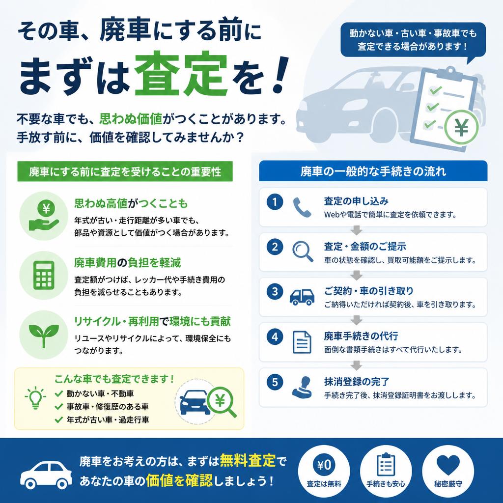 4. 廃車手続きと買取の選択肢