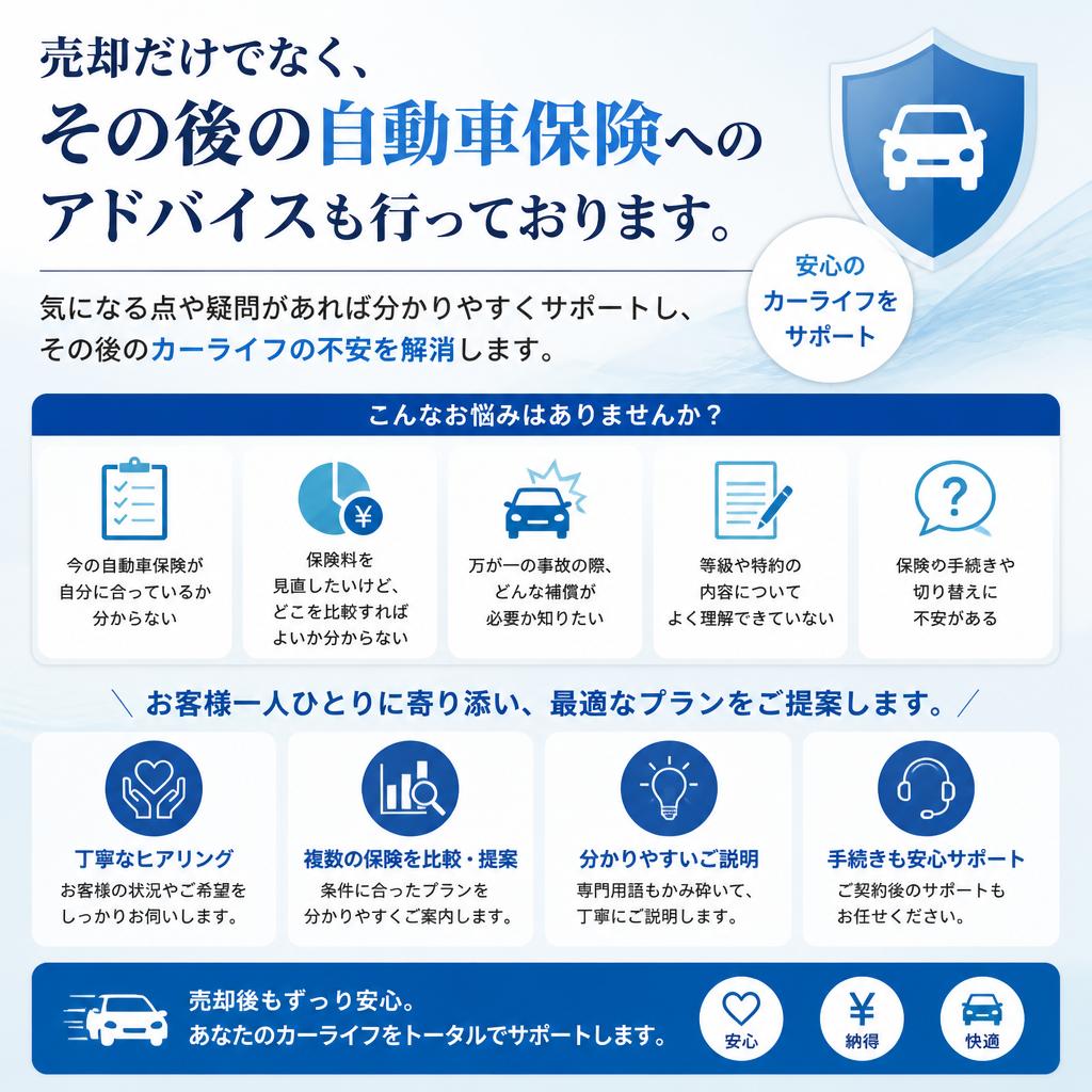 自動車保険などのトータルサポート
