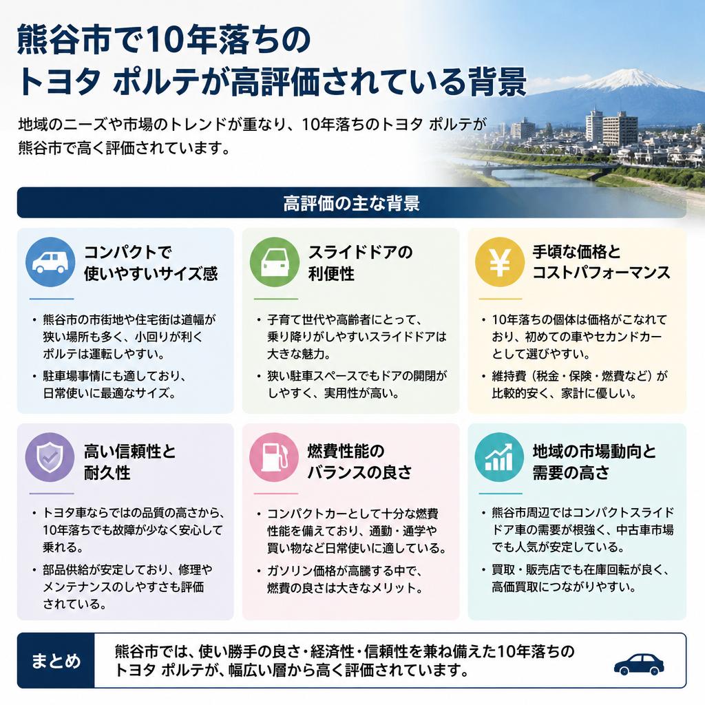 熊谷市における中古車市場の動向