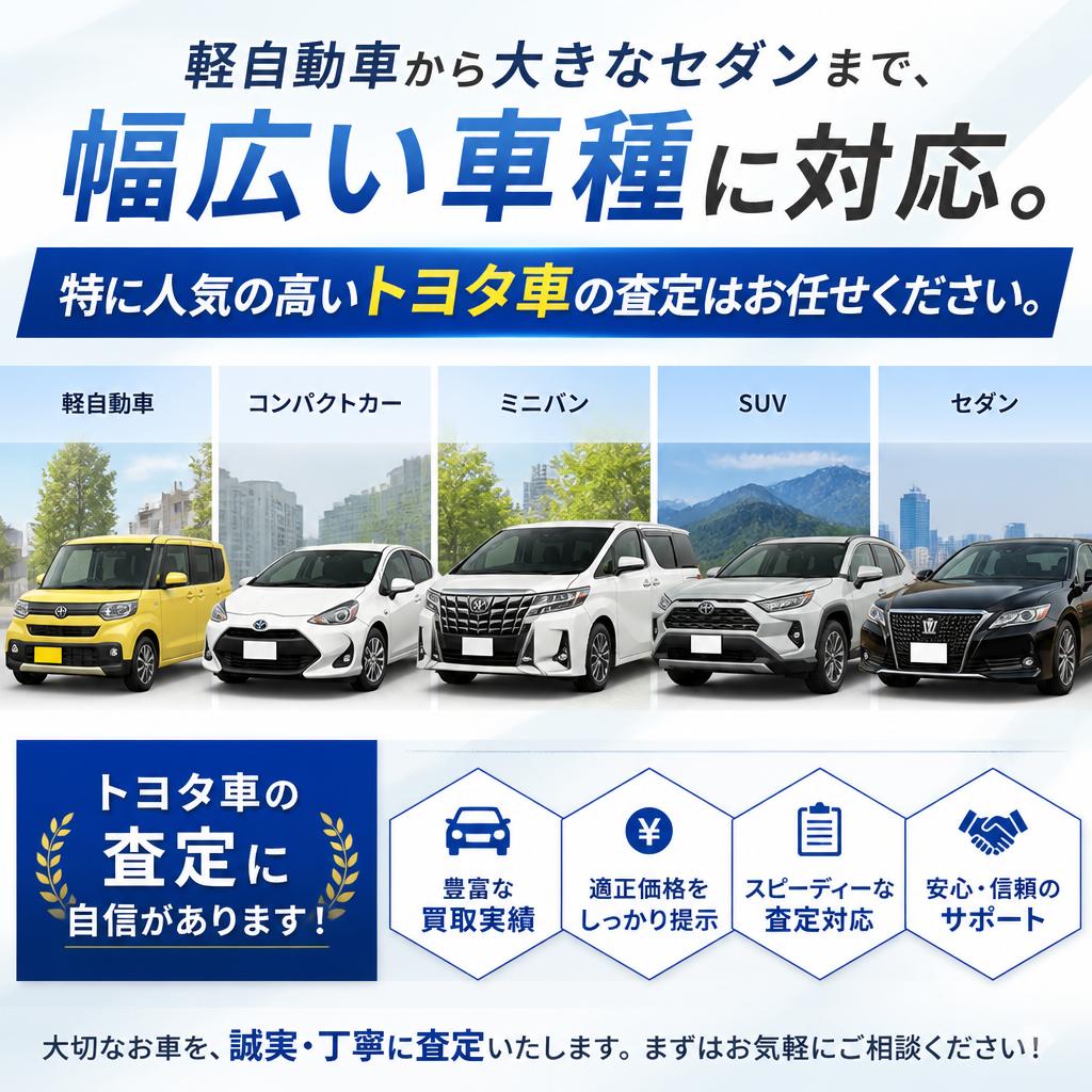 多様な車種に対応