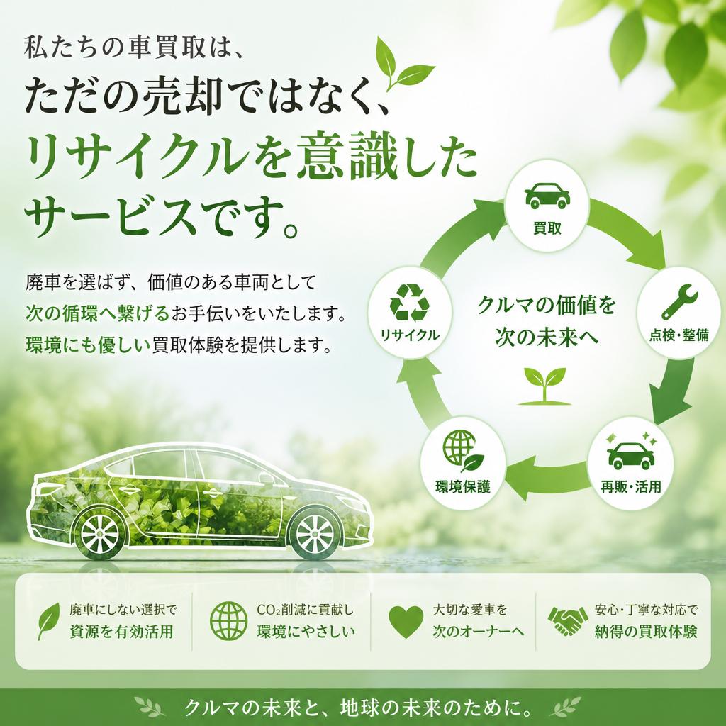 資源のリサイクルを考えた取引