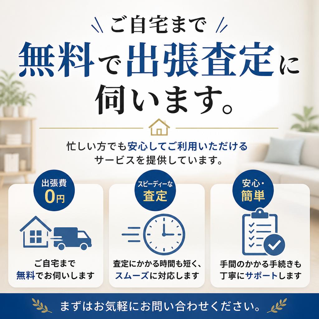 2. 無料出張査定でスムーズな取引