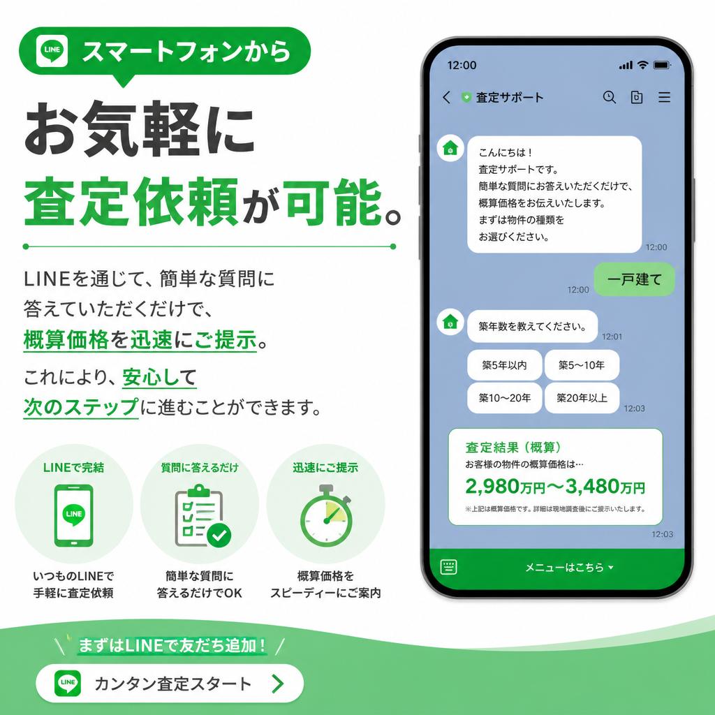 LINEで査定依頼！