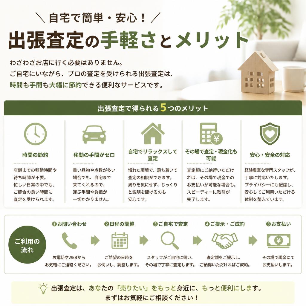 出張査定サービスの利便性