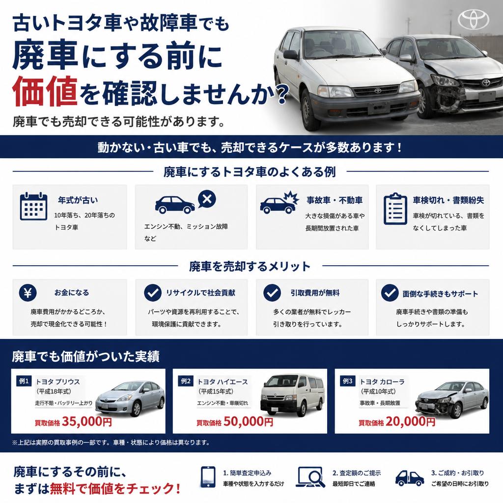廃車時の選択肢