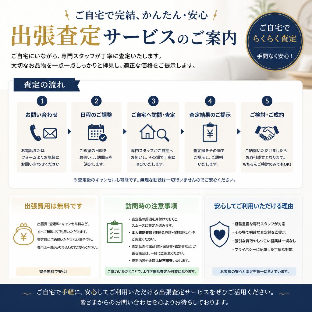 出張査定サービスについて