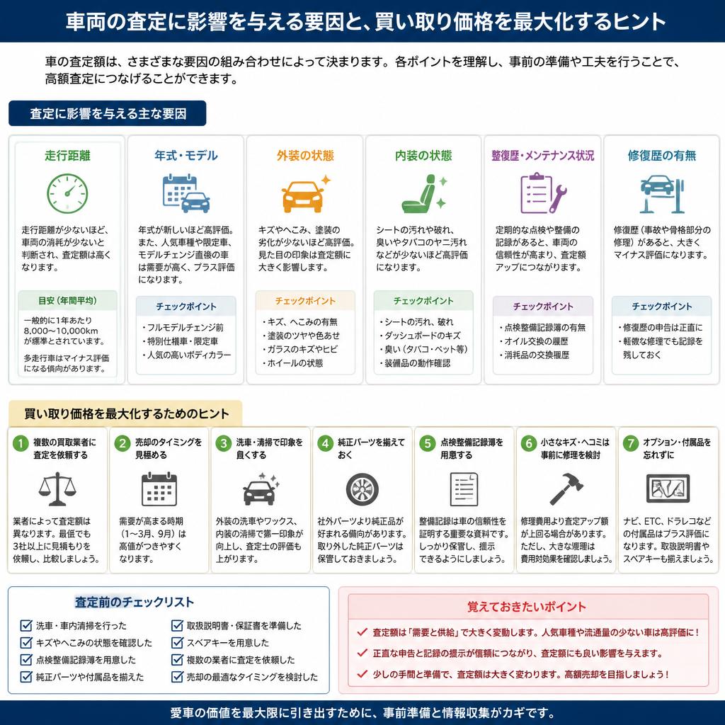 査定に影響を与えるポイントとは？