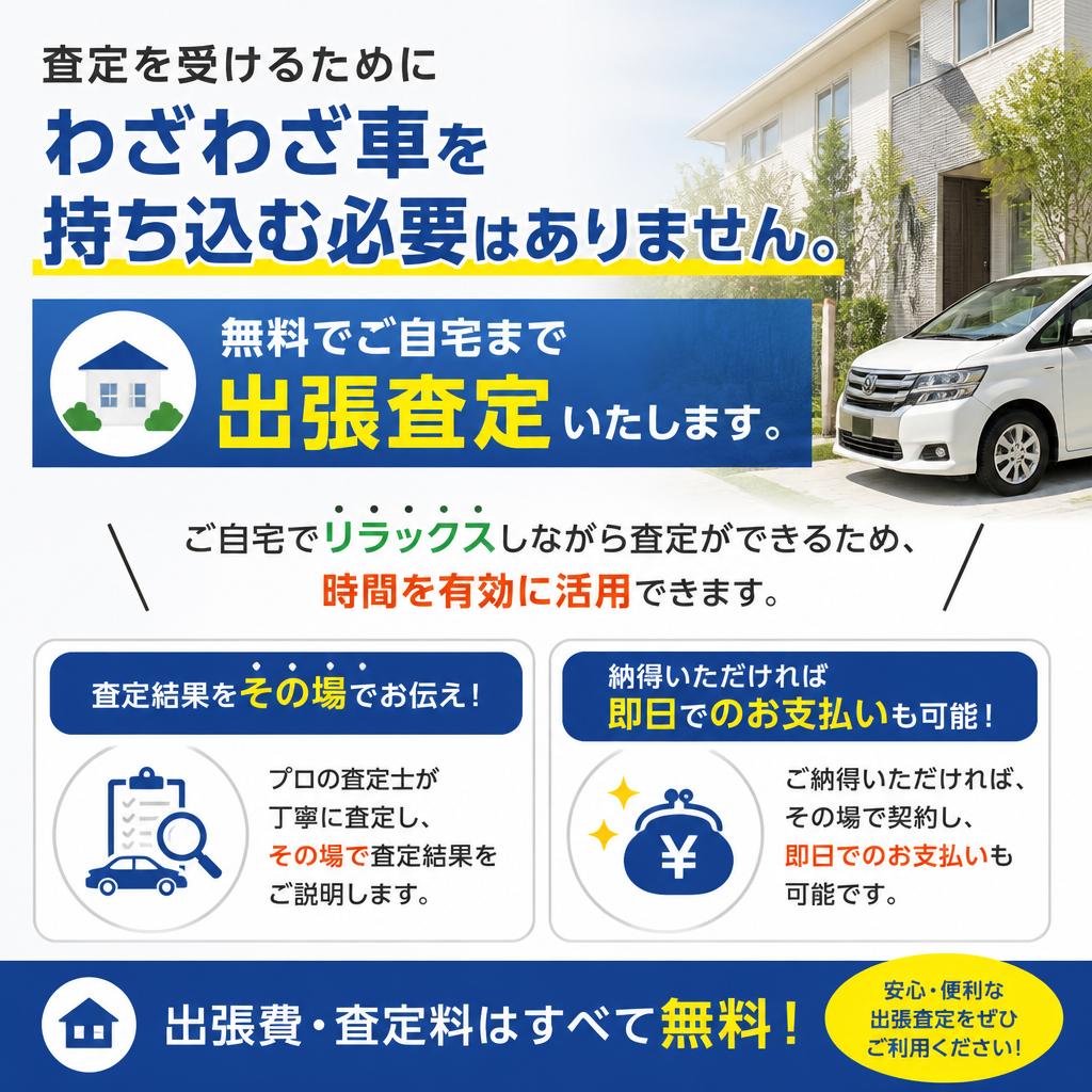 無料出張査定のメリット