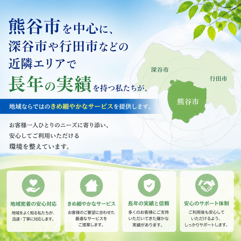 地域密着型の安心サービス