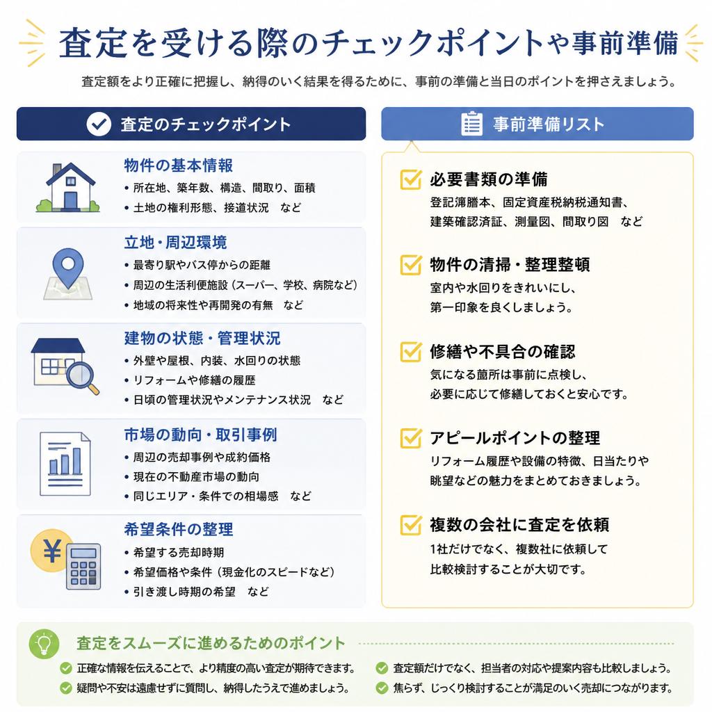 査定時の重要ポイントと準備