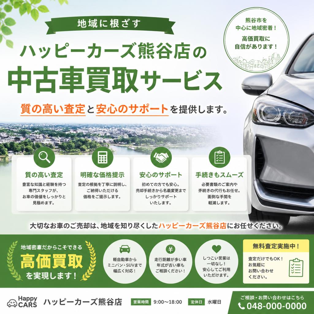 3. 中古車買取の特徴