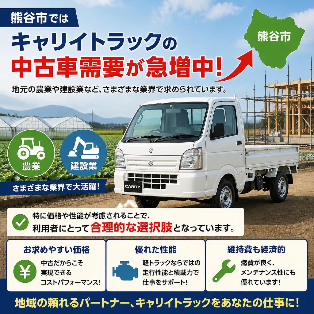 熊谷市における中古車市場の動向