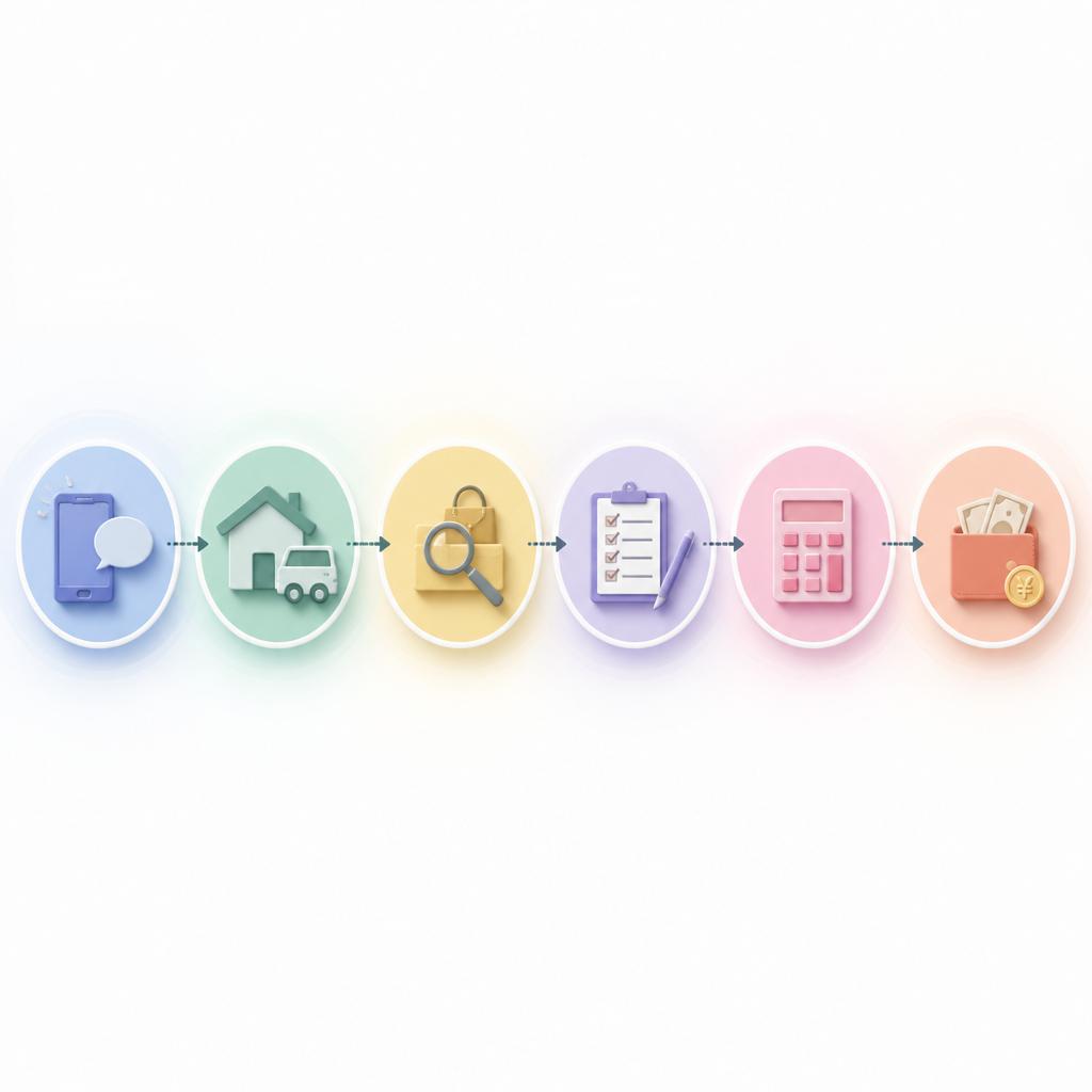 査定からお支払いまでの流れ